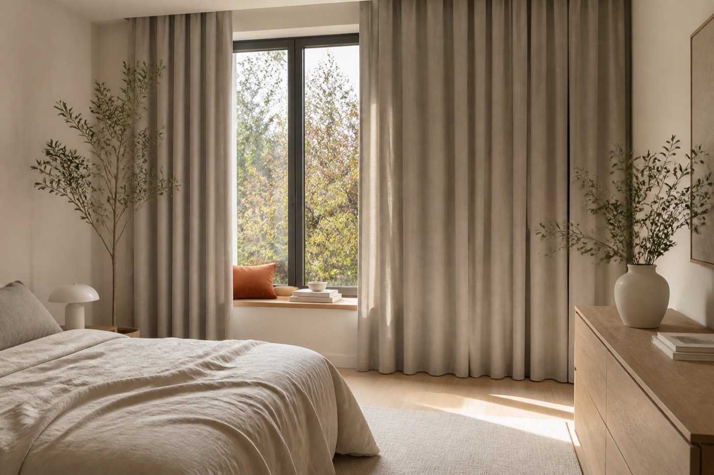 Verduisterende gordijnen voor de slaapkamer