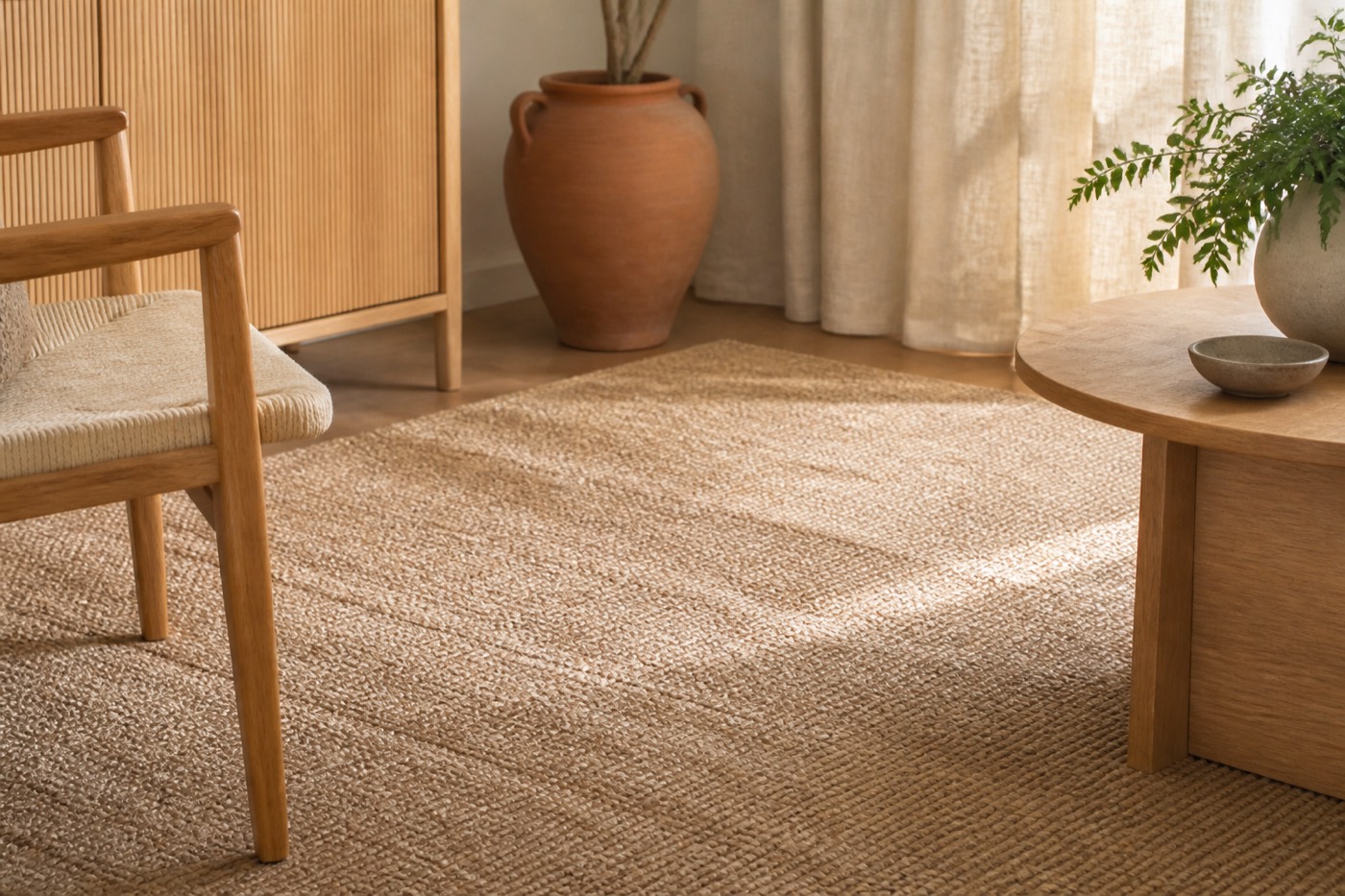 Jute vloerkleden met een natuurlijke uitstraling