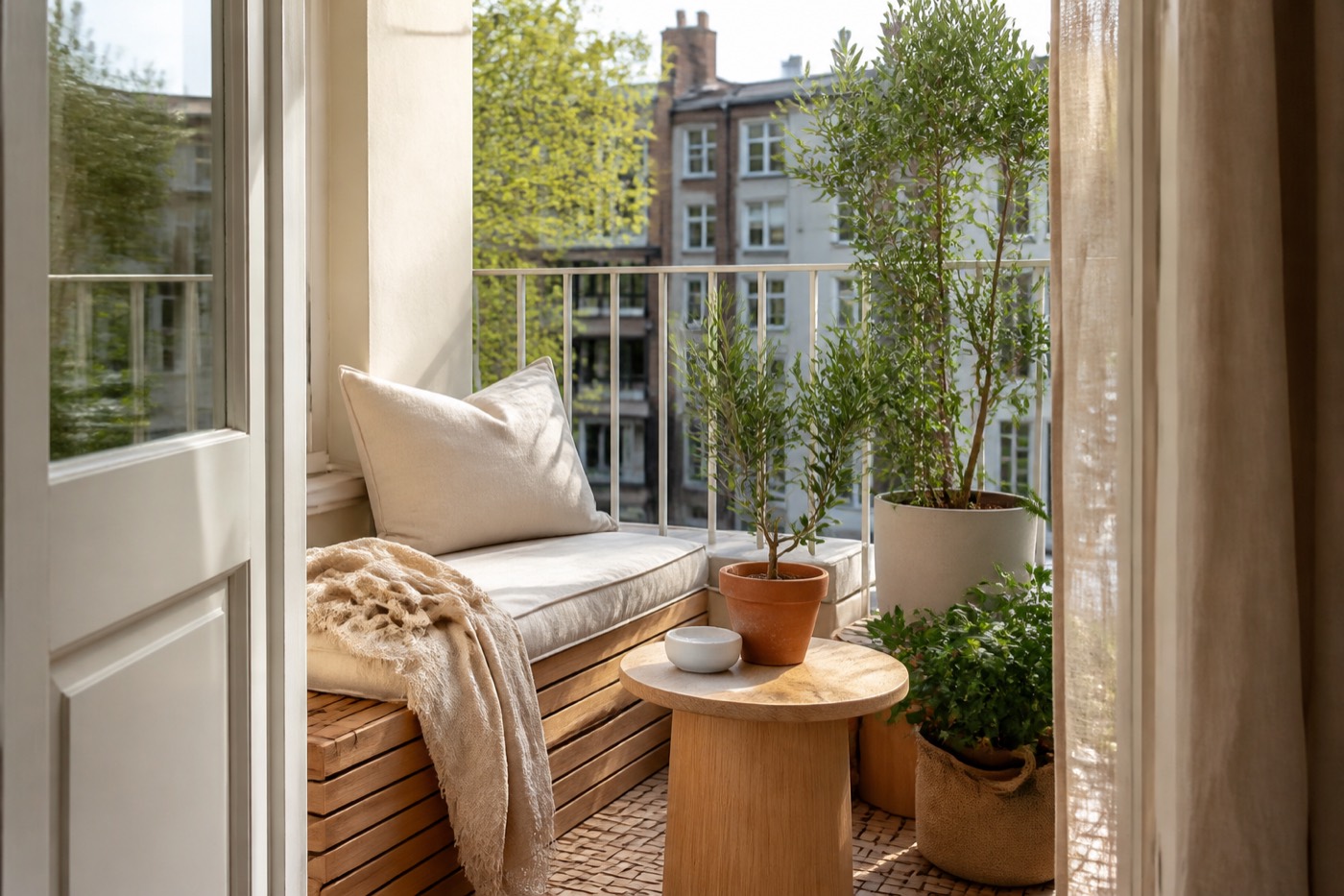 Een klein balkon inrichten met weinig ruimte