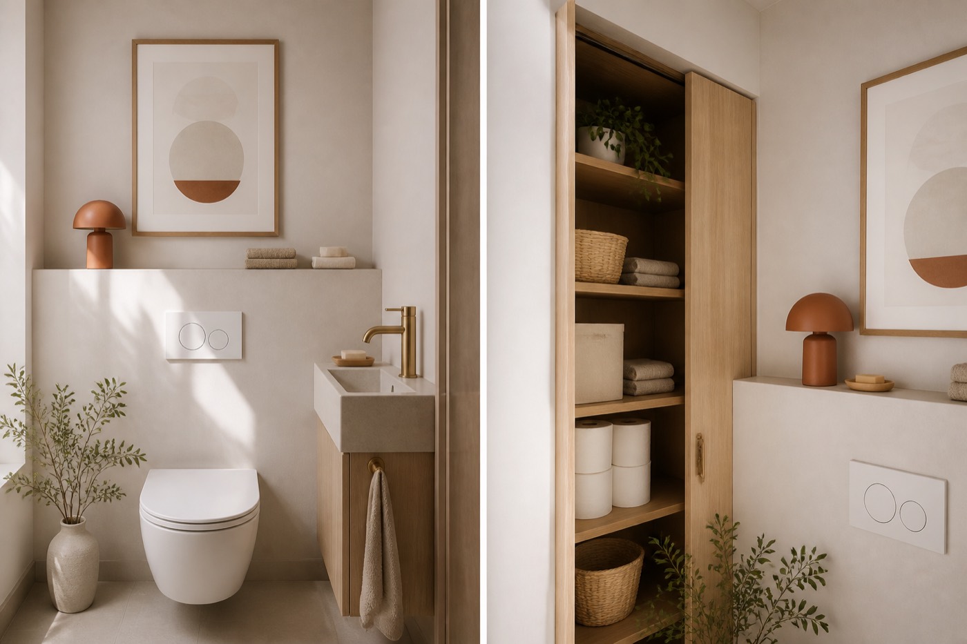 een kleine wc slim inrichten