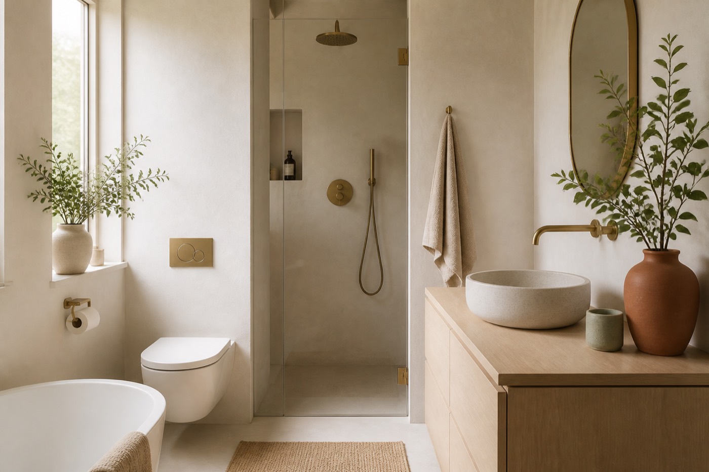 Een kleine badkamer luxe laten aanvoelen