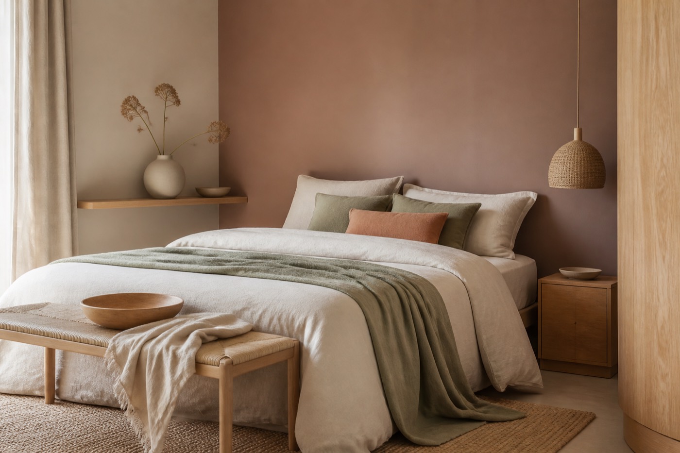 Romantische kleuren voor in de slaapkamer