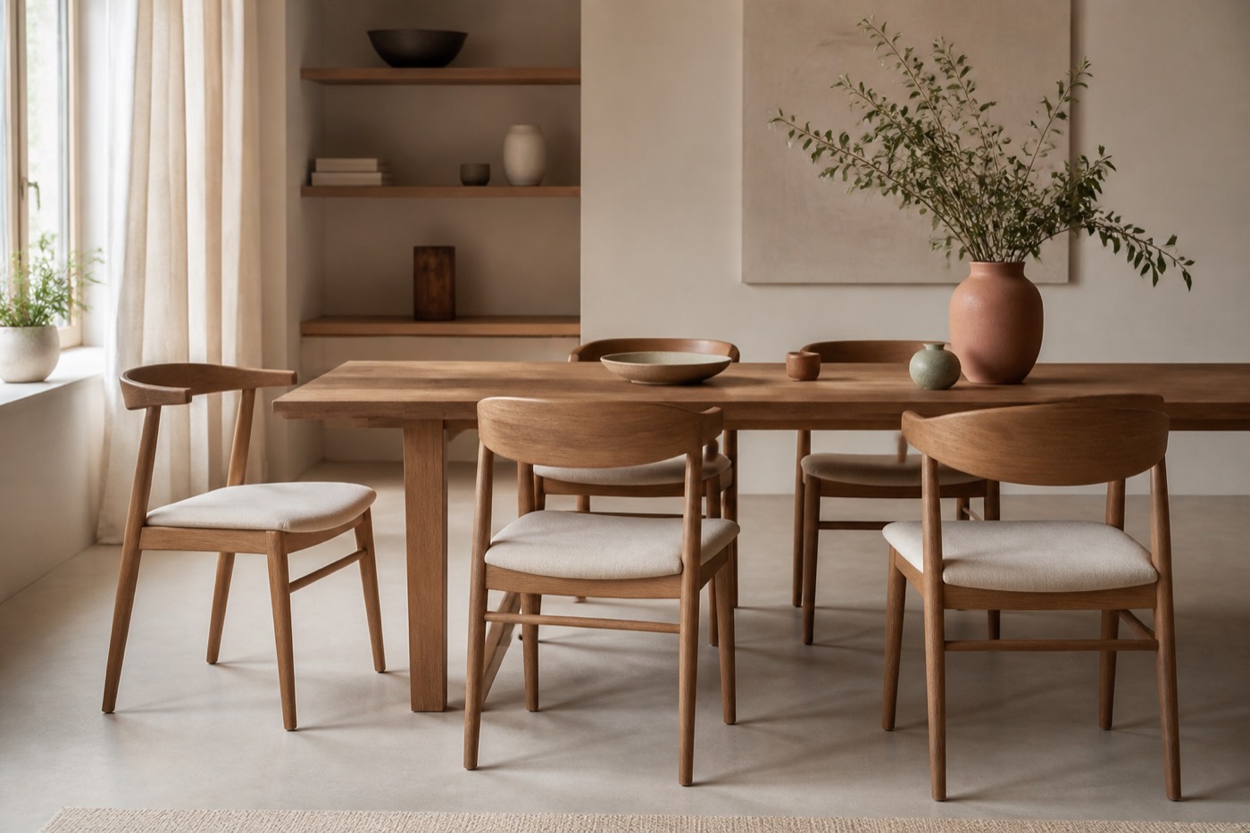 Scandinavische eetkamerstoelen met tijdloze lijnen