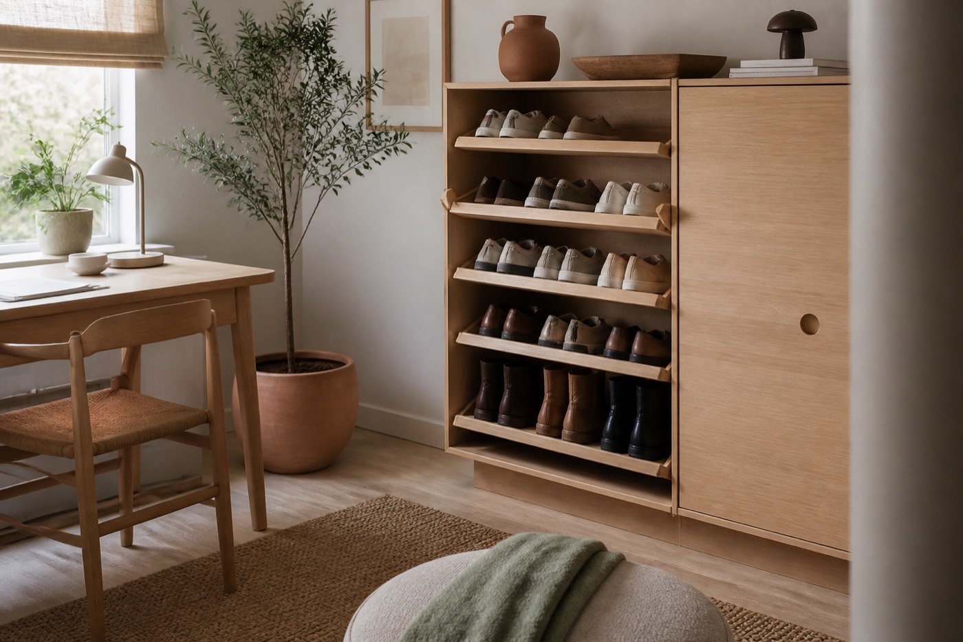 schoenen handig opbergen