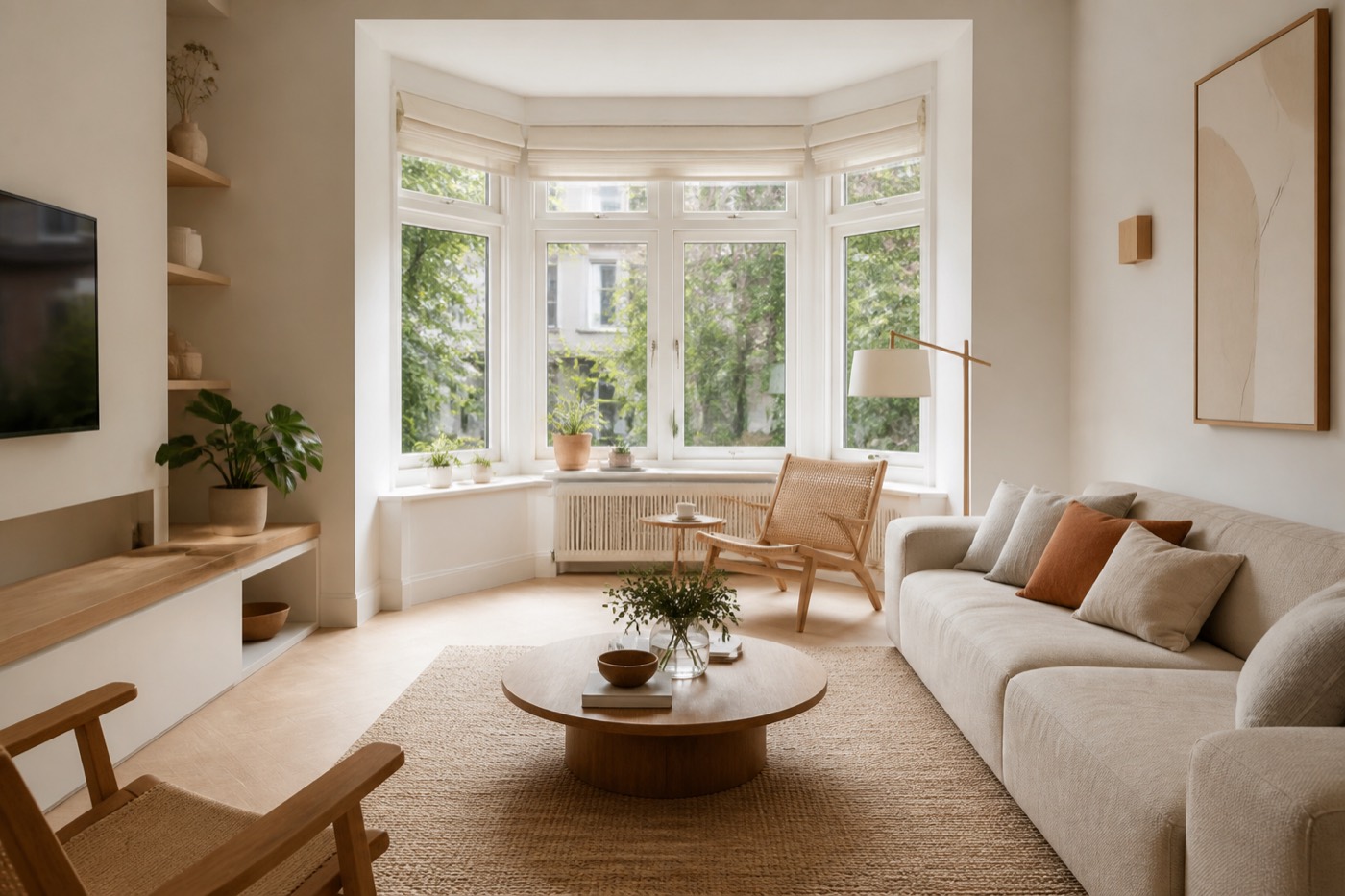 Woonkamer met erker inrichten